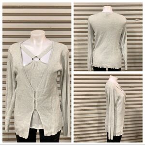 Lane Bryant silver sparkle sweater